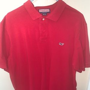 Vineyard Vines red Polo size large